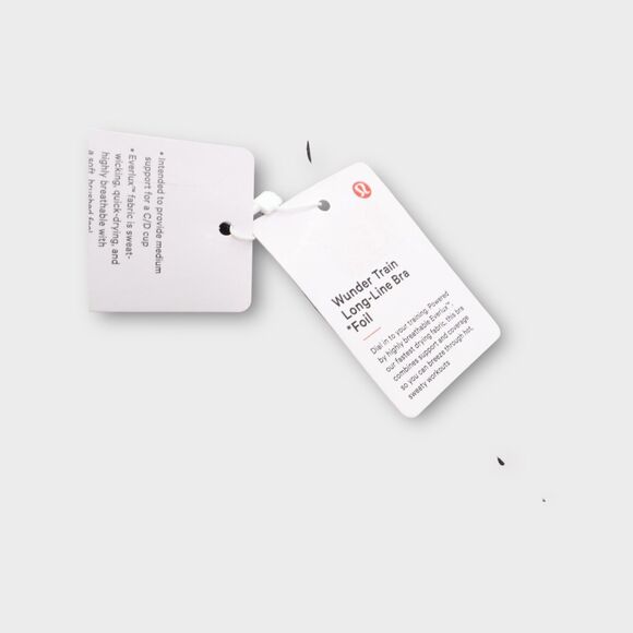 Lululemon Wunder Train Long Line Bra Foil Black Size 14 NWT - Picture 5 of 8